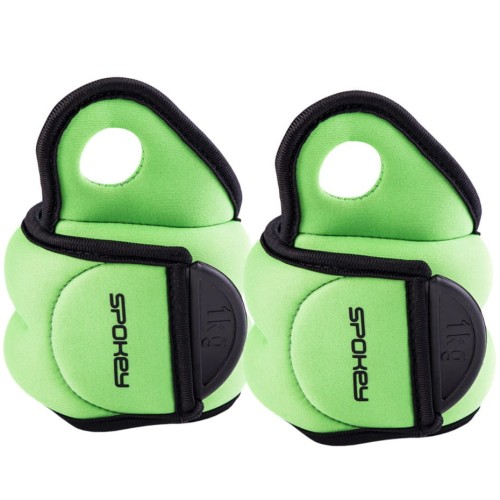 Obciążenia na ręce Spokey Com Form IV 2x1kg zielone 920911 - 1954143