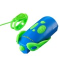 Lampka rowerowa z klaksonem HORNIT Mini GREEN - BLUE 5353GRBU - 1198869