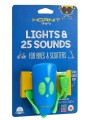 Lampka rowerowa z klaksonem HORNIT Mini GREEN - BLUE 5353GRBU - 1198870