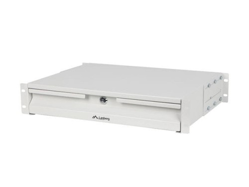 Szuflada do szaf 19" Lanberg 2U 360mm Szara (2U / 483x360mm udźwig do 90kg, montaż 4 puntowy) - 2323725