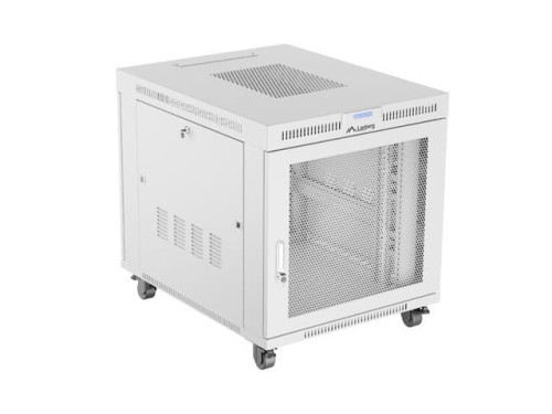 Szafa instalacyjna Rack stojąca 19" 15U 800x1000 Drzwi Perforowane szara Lanberg (flat pack) LCD - 2323740