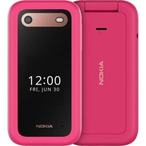 Nokia | 2660 DS | Pop Różowy | 2,8 cala | Wyświetlacz TFT LCD | 48 MB | 128 MB | Dwie karty SIM | Karta Nano-SIM | Sieć 3G | Łączność Bluetooth | 4.2 | Wersja USB microUSB 2.0 | Wbudowana kamera | Roz