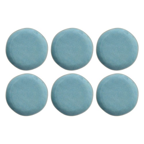 ROSE&TULIPANI CONCERTO FUSE AZZURRO Zestaw 6 talerzy obiadowych 27 cm - 2085147