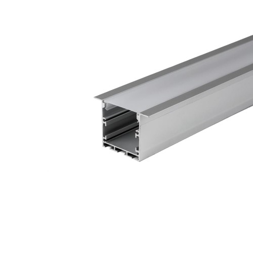 Profil Aluminiowy V-TAC 2mb Anodowany, Klosz Mleczny, Wpuszczany 50x35mm VT-8126 - 2159874