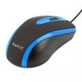 Mysz uniwersalna przewodowa Havit HV-MS753 (czarny/niebieski) - 2304568