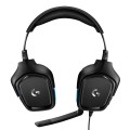 Słuchawki z mikrofonem Logitech G432 czarno-niebieskie - 1145763