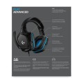 Słuchawki z mikrofonem Logitech G432 czarno-niebieskie - 1145768