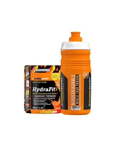 Napój hipotoniczny NAMEDSPORT Hydrafit pomarańczowy 400g + bidon gratis - 1852206