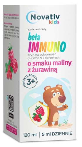 Novativ Kids Beta Immuno płyn na odporność 120ml - 2293441
