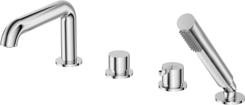 Bateria wannowa 4-otworowa z zestawem prysznicowym - 2256791