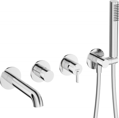 Bateria wannowa z zestawem prysznicowym podtynkowa - 2256650