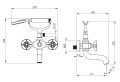 Deante Temisto BQTN11D bateria wannowo-prysznicowa - 2257117