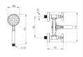 Deante Temisto BQTN11D bateria wannowo-prysznicowa - 2257118