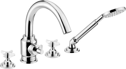 Bateria wannowa 4-otworowa z zestawem prysznicowym BQT_014D 5908212075951 - 2257408