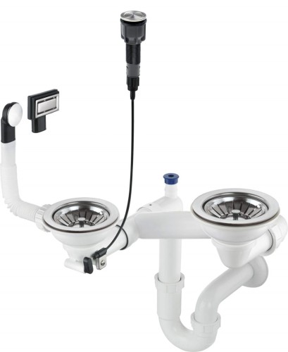 Syfon do zlewozmywaka granitowego 1.5- i 2-komorowego - Space-Saver ZXY_9983 5907650821113 - 2257572
