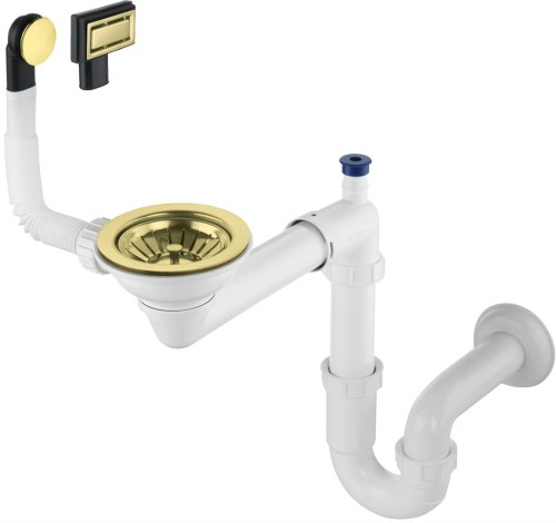 Syfon do zlewozmywaka granitowego 1-komorowego - Space-Saver - 2257518