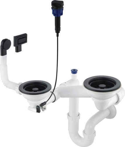 Syfon do zlewozmywaka granitowego 1.5- i 2-komorowego - Space-Saver ZXY N973 5907650876076 - 2257477