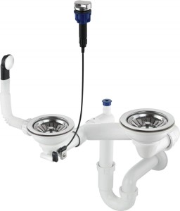 Syfon do zlewozmywaka granitowego 1.5- i 2-komorowego - Space-Saver ZXY 9973