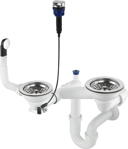 Syfon do zlewozmywaka granitowego 1.5- i 2-komorowego - Space-Saver ZXY 9973 5908212047828 - 2257482