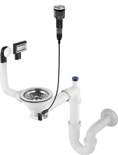 Syfon do zlewozmywaka granitowego 1-komorowego - Space-Saver ZXY_9982 5907650821106 - 2257437
