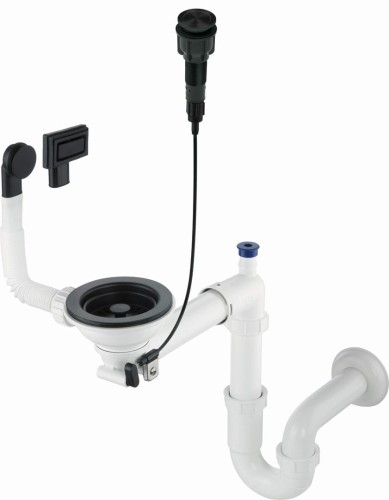 Syfon do zlewozmywaka granitowego 1-komorowego - Space-Saver ZXY_N982 5907650821120 - 2257438