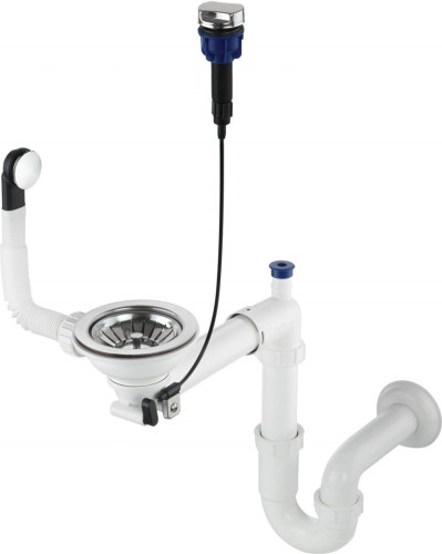 Syfon do zlewozmywaka granitowego 1-komorowego - Space-Saver - 2257448