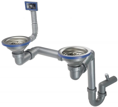 Syfon do zlewozmywaka stalowego 1.5- i 2-komorowego - 2257449