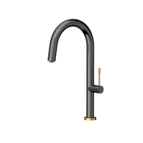 QUADRON bateria kuchenna HALEY T LINE SteelQ graphite metal / Nano PVD zĹ‚oty - 2103560