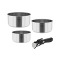 Zestaw garnków z odłączaną rączką TEESA COOK EXPERT SINGLE HAND - 2293635