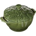 Mini Cocotte ceramiczny okrągły karczoch STAUB 40500-326-0 - zielony 470 ml - 1905354