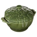 Mini Cocotte ceramiczny okrągły karczoch STAUB 40500-326-0 - zielony 470 ml - 2031551