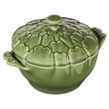 Mini Cocotte ceramiczny okrągły karczoch STAUB 40500-326-0 - zielony 470 ml - 2031561