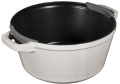 Zestaw 3 naczyń żeliwnych z pokrywką STAUB 40508-388-0 - biała trufla 24 cm - 1180172