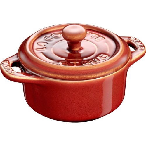 Staub Mini Cocotte Okrągły - 200 ml, Kasztanowy - 1881541