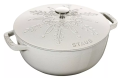 Garnek żeliwny okrągły snowflake STAUB  40506-548-0 - biały 3.6 ltr - 1173581