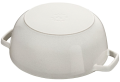 Garnek żeliwny okrągły snowflake STAUB  40506-548-0 - biały 3.6 ltr - 1173584