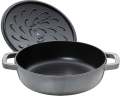 Głęboka patelnia do duszenia z pokrywką STAUB 40511-470-0 - grafitowa 28 cm - 1180203