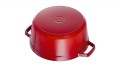 Garnek żeliwny okrągły Staub - Czerwony, 2.6 ltr - 2104768