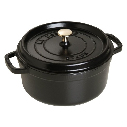 Garnek żeliwny okrągły Staub - 3.8 ltr, Czarny - 1881517