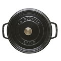 Garnek żeliwny okrągły Staub - 3.8 ltr, Czarny - 2048005