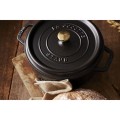 Garnek żeliwny okrągły Staub - 3.8 ltr, Czarny - 2048009