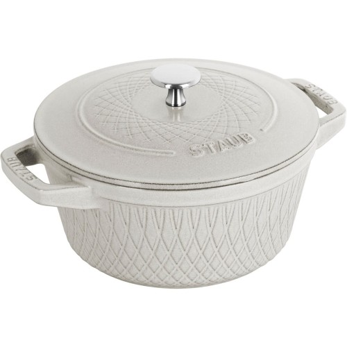 Garnek żeliwny okrągły Staub - 2.3 ltr, Biała trufla - 1881542