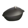 Garnek żeliwny owalny małż STAUB 40509-494-0 - czarny 2 ltr - 1881861
