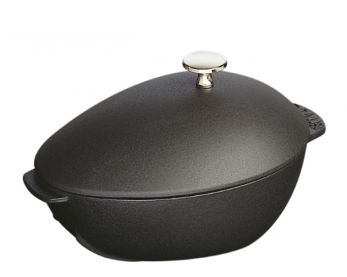Garnek żeliwny owalny małż STAUB 40509-494-0 - czarny 2 ltr - 1881861