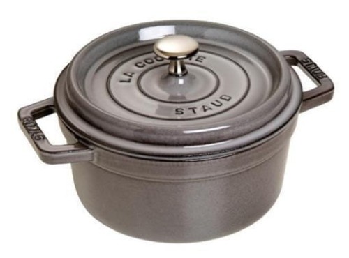 Garnek żeliwny okrągły Staub - Grafitowy, 2.2 ltr - 1881516