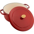Garnek żeliwny okrągły BALLARINI BELLAMONTE 75003-563-0 - 5,5 ltr czerwony - 1508350
