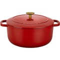 Garnek żeliwny okrągły BALLARINI BELLAMONTE 75003-563-0 - 5,5 ltr czerwony - 1508346