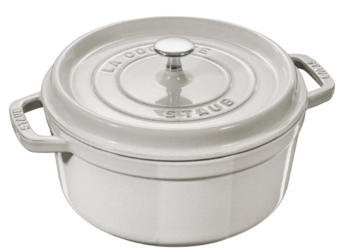 Garnek żeliwny okrągły STAUB 40501-411-0 - biała trufla 2.6 ltr - 1881825