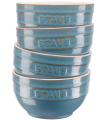 Zestaw 4 misek okrągłych STAUB 40508-151-0 - antyczny turkusowy 12 cm - 1180126