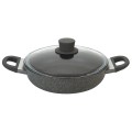 Patelnia BALLARINI Murano głęboka z 2 uchwytami i pokrywką granitowa 28 cm 75002-973-0 - 1192027